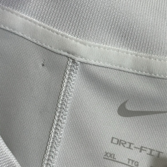 Nike Golf Polo Shirt Men’s XXL White Gray Colorblock Dri-FIT Performance Top NWT - Picture 6 of 11